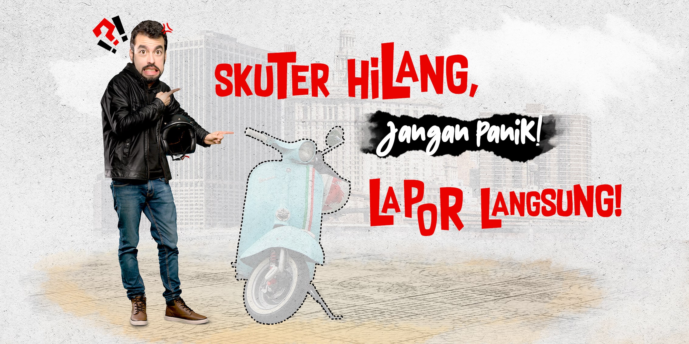 Gak Usah Panik Kalau Skuter Hilang!